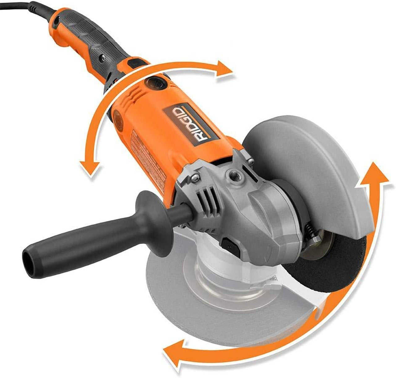 Like New -  RIDGID R10202 15 Amp Corded 7 in. Twist Handle Angle Grinder