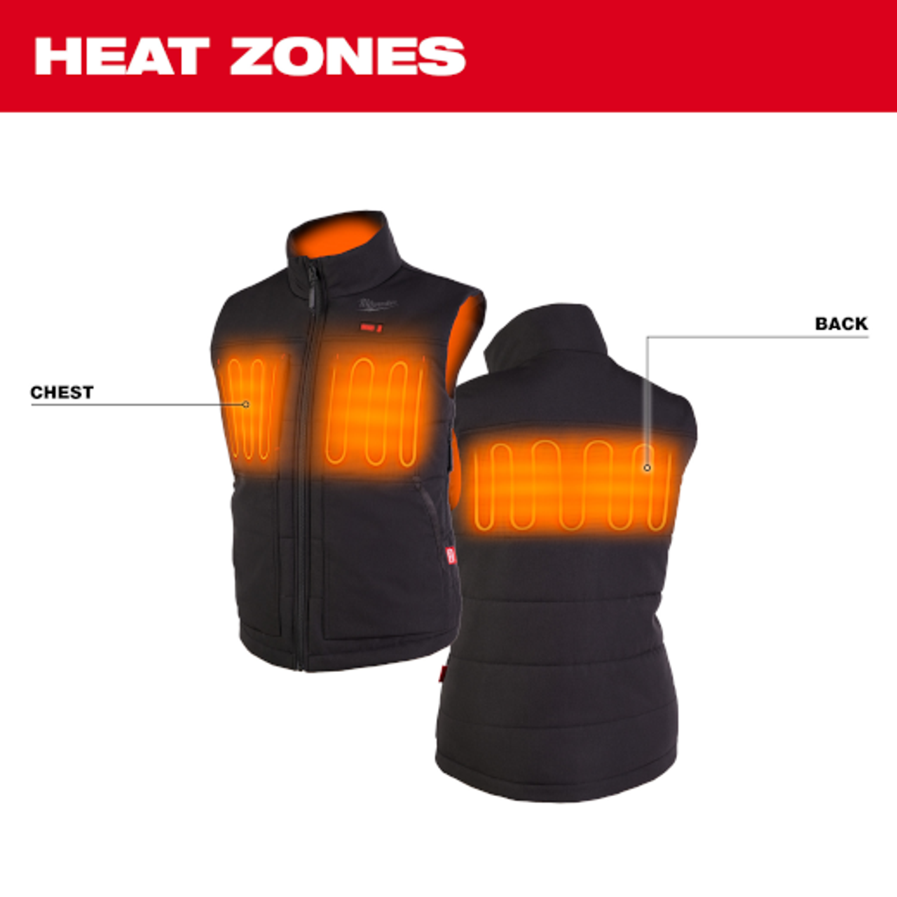 Like New - Milwaukee Tool Women's Large M12 12-Volt Lithium-Ion Cordless AXIS Black Heated Quilted Vest (Vest Only) 334B-20L