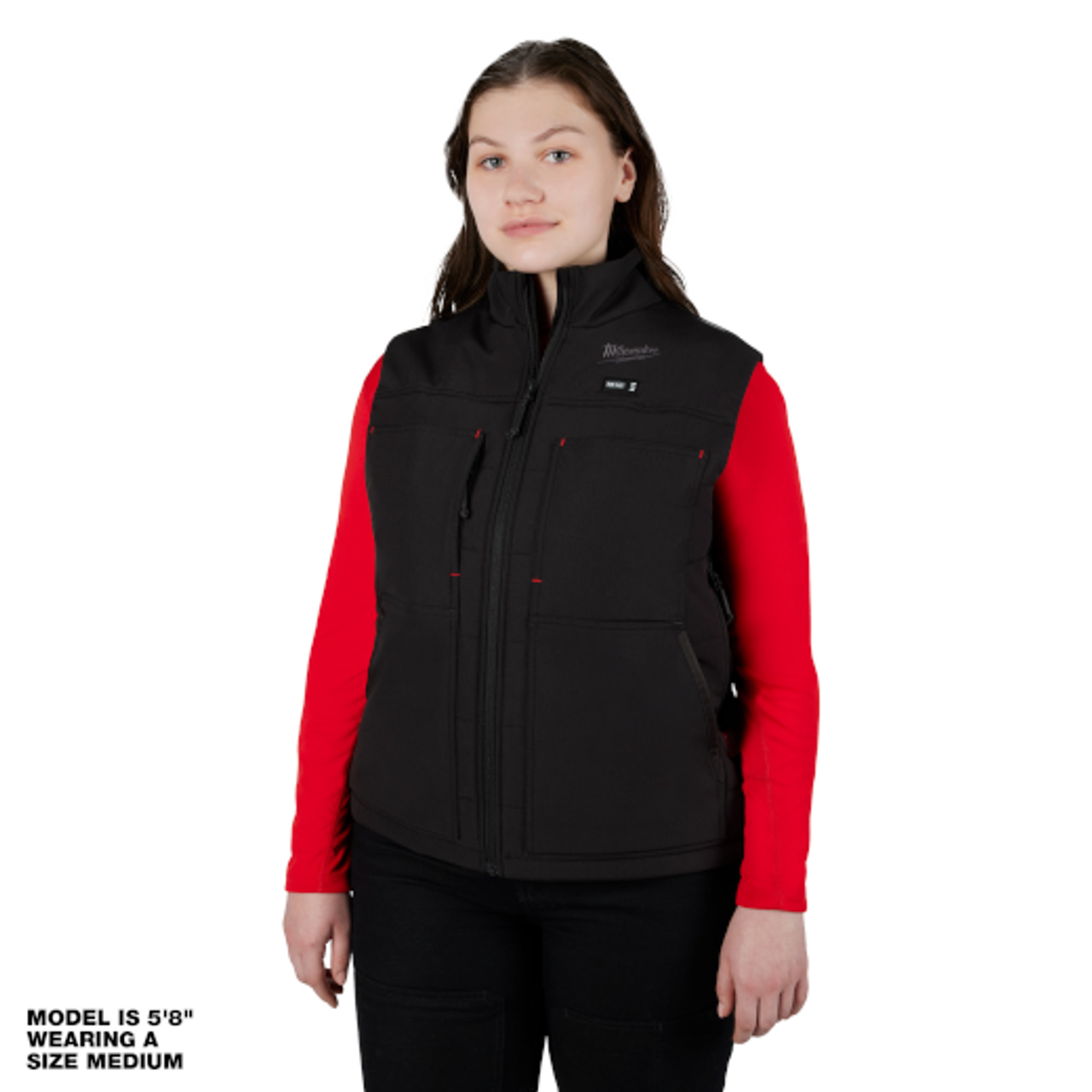 Like New - Milwaukee Tool Women's Large M12 12-Volt Lithium-Ion Cordless AXIS Black Heated Quilted Vest (Vest Only) 334B-20L