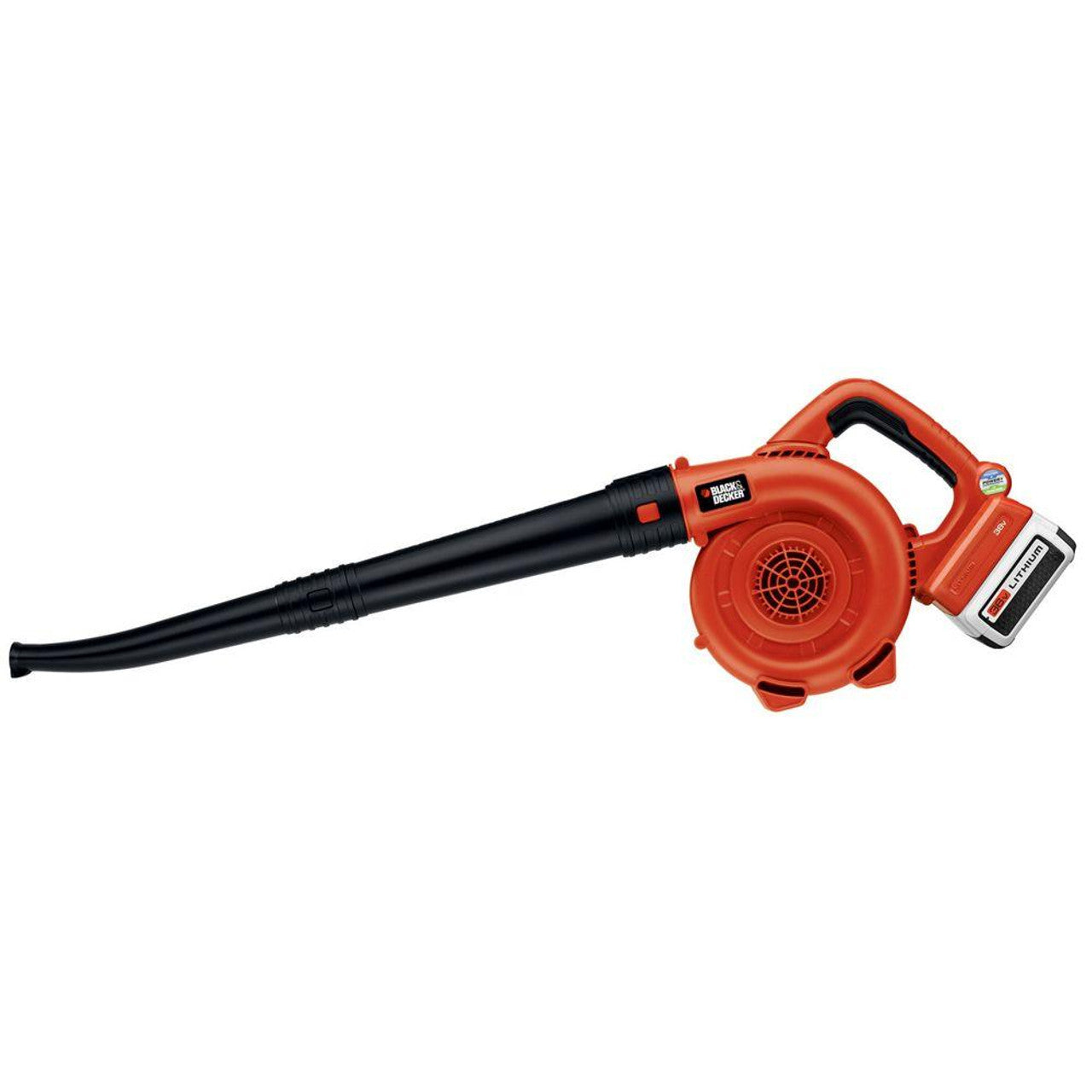 Like New - BLACK+DECKER 40V MAX* Lithium Ion Sweeper - Orange Sorbet - LSW36