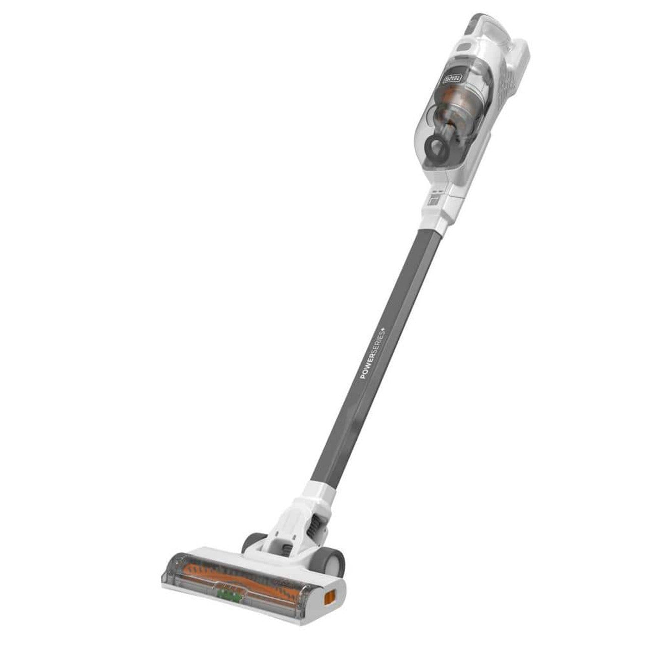 BLACK+DECKER POWERSERIES+ Cordless Stick Vacuum - Lightweight, LED Floor Lights, Removable Battery - Gray