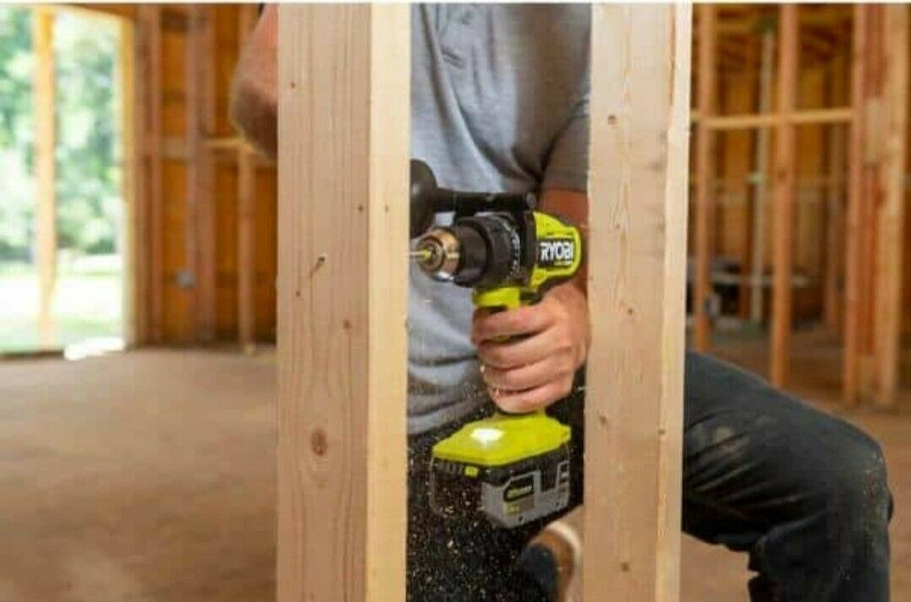 Like New - RYOBI ONE+ HP 18V Brushless Cordless 1/2 in. Hammer Drill (Tool Only)