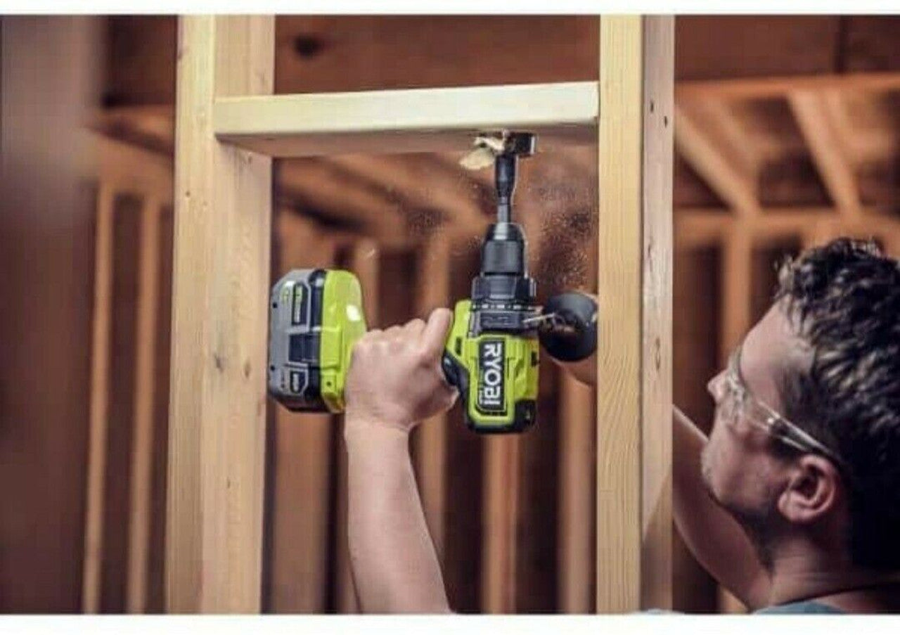 Like New - RYOBI ONE+ HP 18V Brushless Cordless 1/2 in. Hammer Drill (Tool Only)