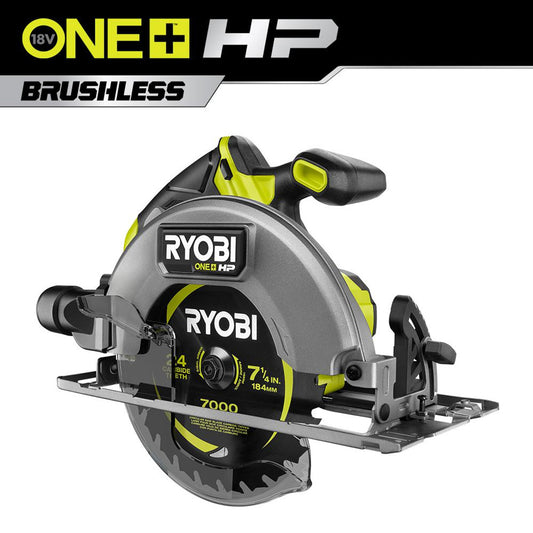 Like New -  RYOBI ONE+ HP 18V Brushless Cordless 7-1/4 in. Circular Saw (Tool Only)