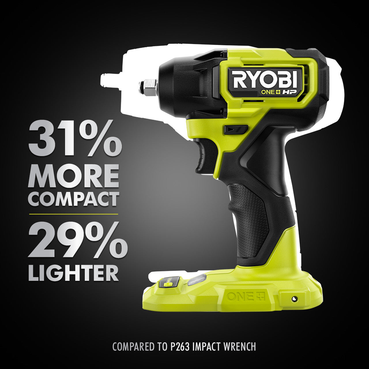 Like New -  RYOBI ONE+ HP 18V Brushless Cordless Compact 3/8 in. Impact Wrench (Tool Only)