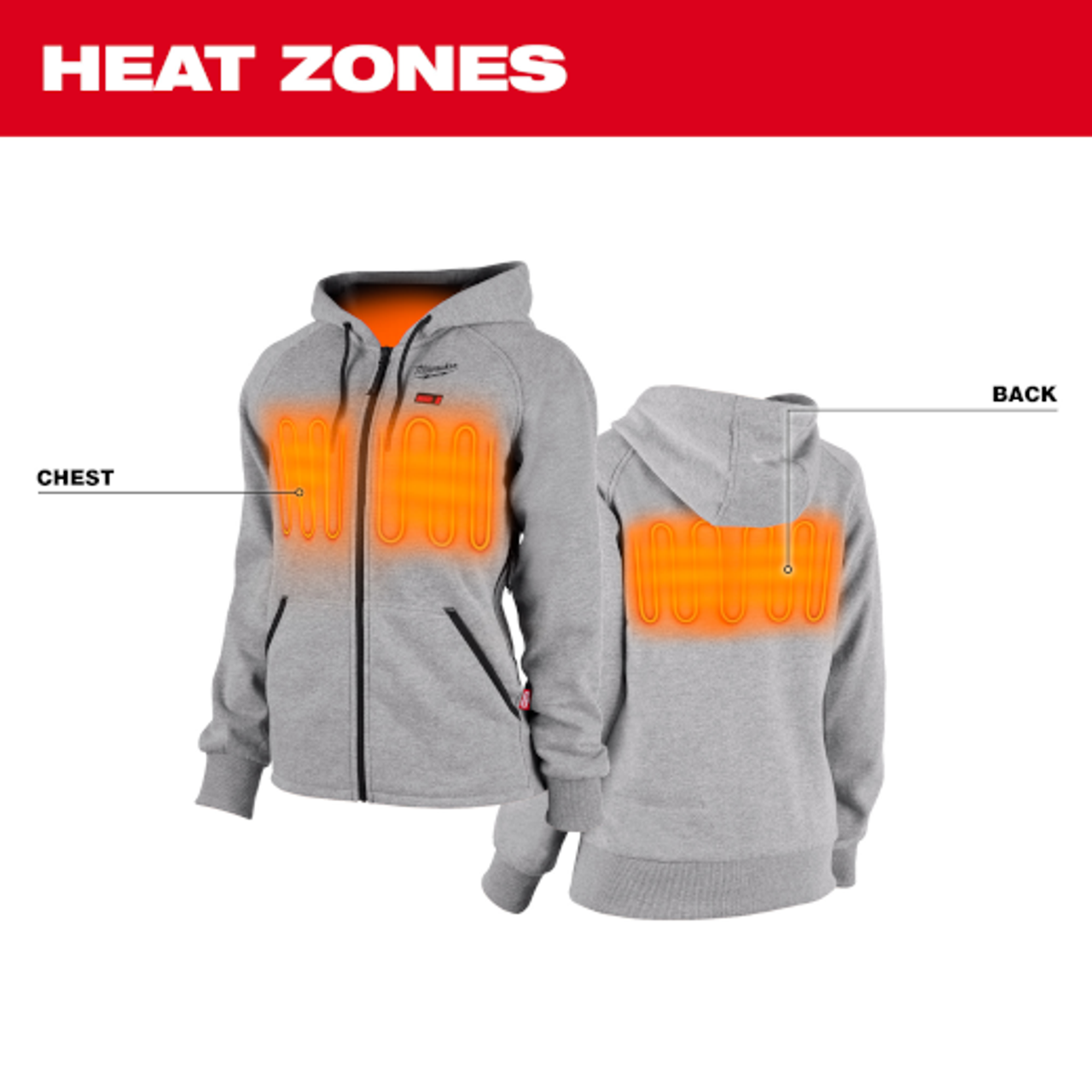 Milwaukee M12 Women's Heated Hoodie Kit L, Battery & Charger Included