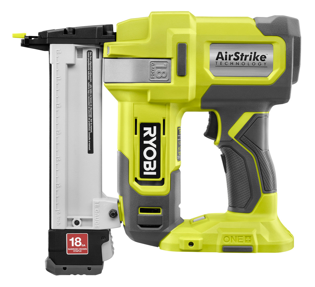 Like New -  RYOBI 18V ONE+ AirStrike 18-Gauge Cordless Lithium-Ion Narrow Crown Stapler (Tool-Only) P361