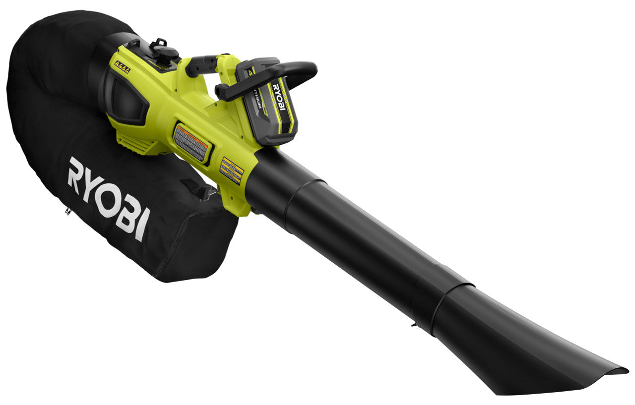 Like New -  RYOBI 40V HP Brushless 600 CFM Cordless Leaf Blower/Mulcher/Vacuum with (2) 4.0 Ah Batteries and Charger