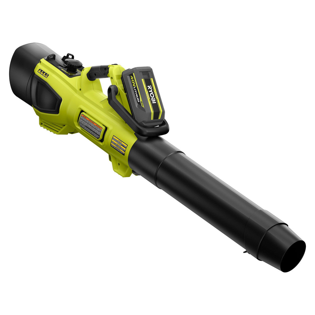 Like New -  RYOBI 40V HP Brushless 600 CFM Cordless Leaf Blower/Mulcher/Vacuum with (2) 4.0 Ah Batteries and Charger