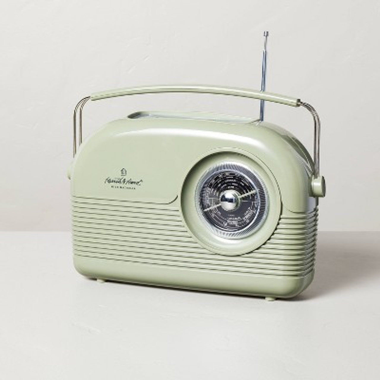 Open Box Portable AM/FM Bluetooth Radio Light Green - Hearth & Hand with Magnolia