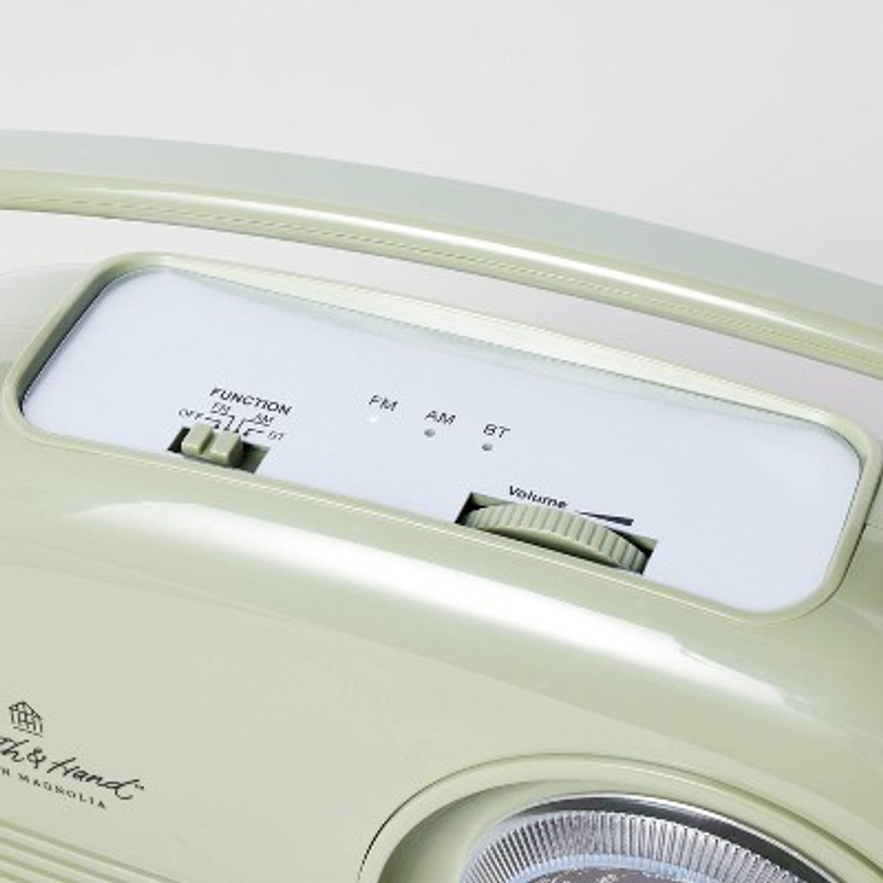 Open Box Portable AM/FM Bluetooth Radio Light Green - Hearth & Hand with Magnolia