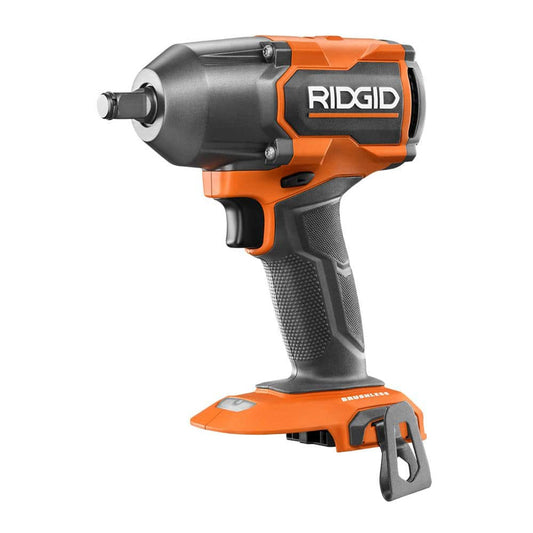 Like New -  RIDGID 18V Brushless Cordless 4-Mode 1/2 in. Mid-Torque Impact Wrench with Friction Ring (Tool Only) R86012