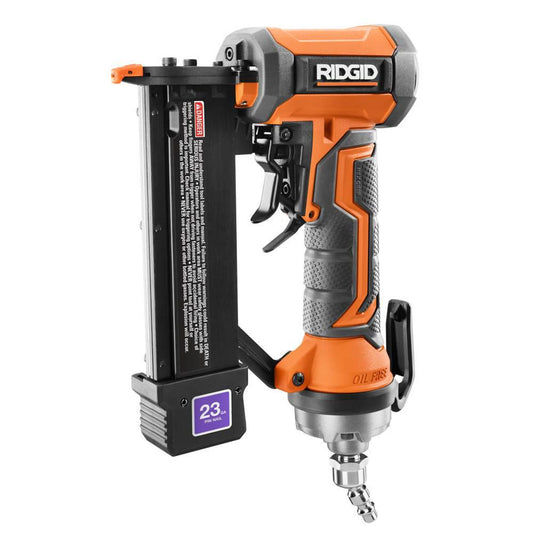 Like New -  RIDGID 23-Gauge 1-3/8 in. Headless Pin Nailer with Dry-Fire Lockout R138HPF