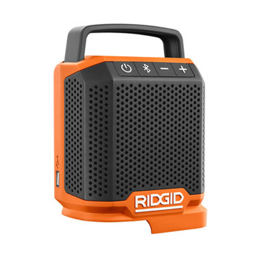 Like New -  RIDGID 18V Cordless Bluetooth Speaker (Tool Only) R84088B