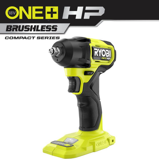 Like New -  RYOBI ONE+ HP 18V Brushless Cordless Compact 3/8 in. Impact Wrench (Tool Only)