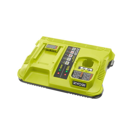 Like New -  RYOBI ONE+ Lithium-Ion Dual Platform Charger for 18-V ONE+ and 40-Volt Batteries